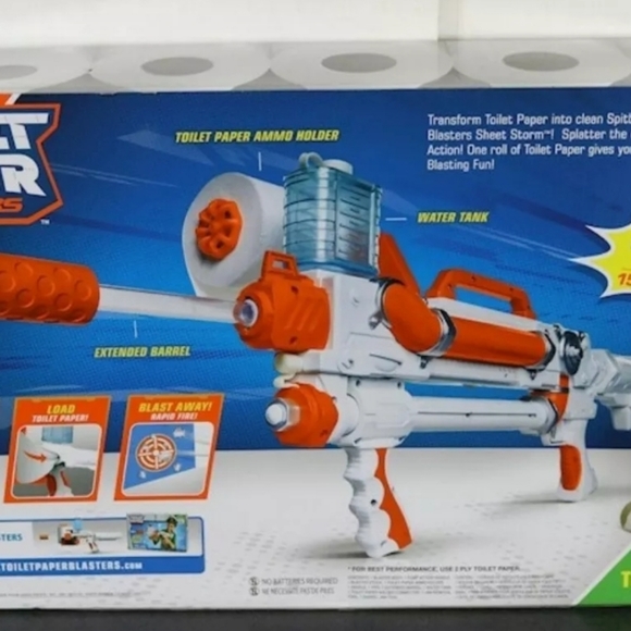 Jakks Pacific Other Nib Toilet Paper Blasters Sheet Storm Toy Blaster Poshmark